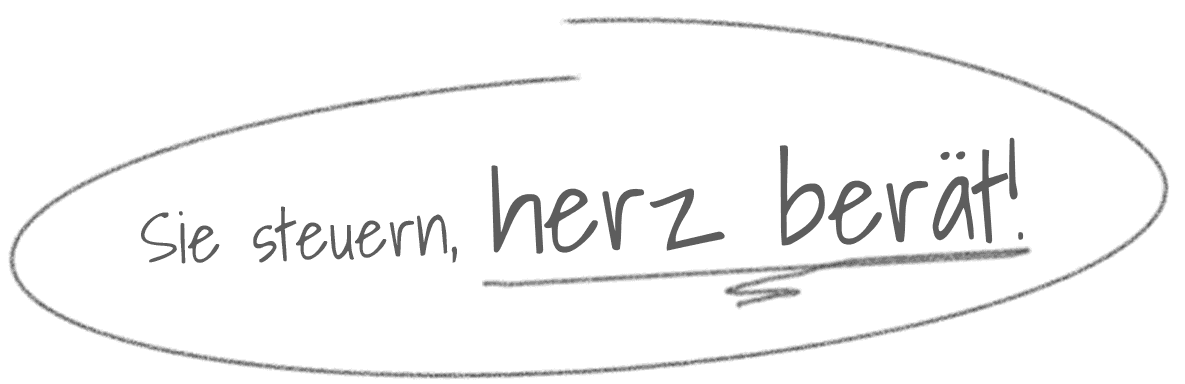 Slogan: Sie steuern, herz berät